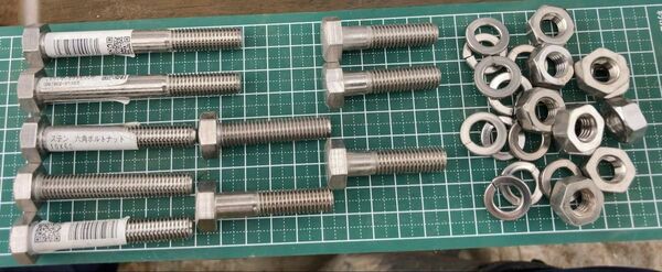 《JIS規格》ステンレス六角ボルトM10× 80 M10×60 M10×45 M10×40 10セット(内訳は製品詳細にて)