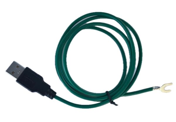 USB-Aタイプのターミネーター ノイズフィルタ パワーコンデショナー (アースケーブル 1.5m 付)