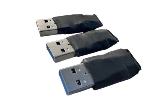 USB 3.0 Type-A ターミネーター ノイズフィルタ パワーコンデショナー 3本セット
