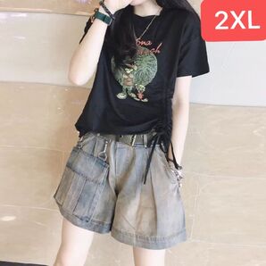 上下セット セットアップ レディース Tシャツ + ショートパンツ 2点セット SLSD001