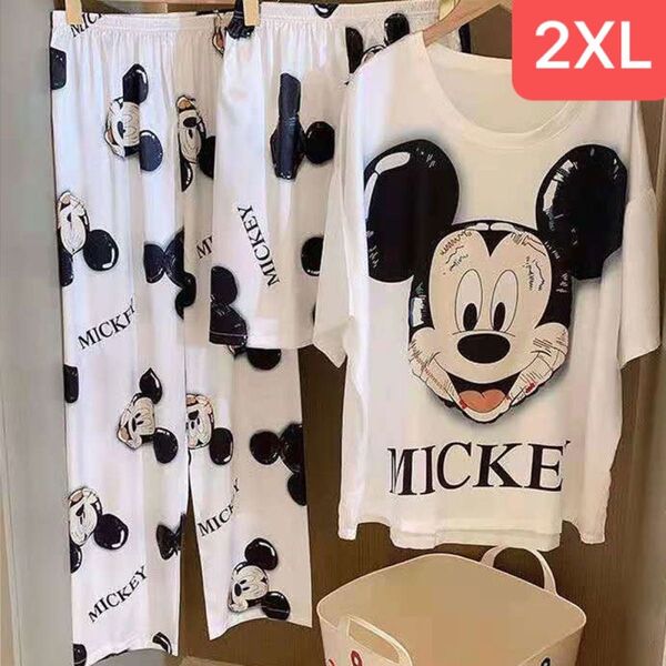 レディース パジャマ トップス+パンツ+半パンツ 3点セット 夏SLPA010