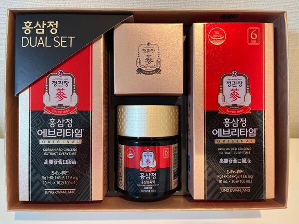 正官庄高麗人蔘紅蔘エキス120g 紅蔘エブリタイム10ml×20包セット未使用品
