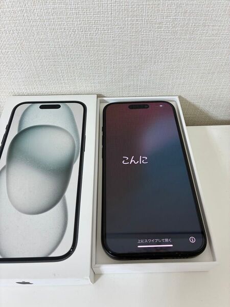 超美品iPhone15 ブラック128GB SIMフリー バッテリー100 %