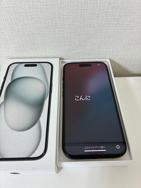 超美品iPhone15 ブラック128GB SIMフリー バッテリー100 %