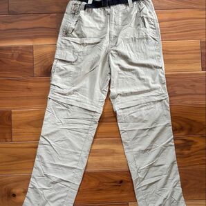【新品】 karrimor カリマー コンバーチブルパンツ ベージュ トレッキング 登山 ズボン パンツ S→M 薄生地