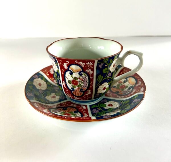 有田焼 伊万里焼【清秀窯】コーヒーカップ&ソーサー 1客 美品