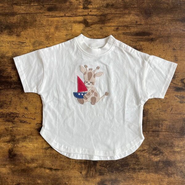 コトリ cottoli バースデイ トップス 半袖 Tシャツ きりん 90