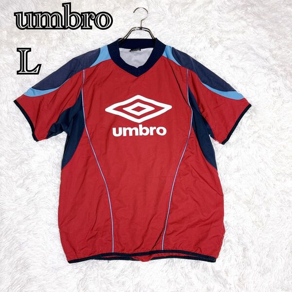 umbro アンブロ ナイロンジャケット プルオーバー ピステ 半袖 L スポーツ サッカー