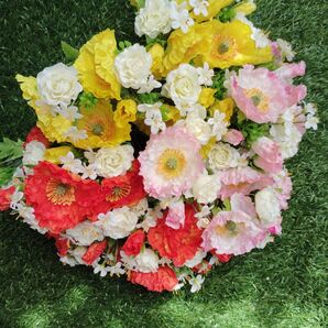 ポピー&ミニ薔薇ピック36本