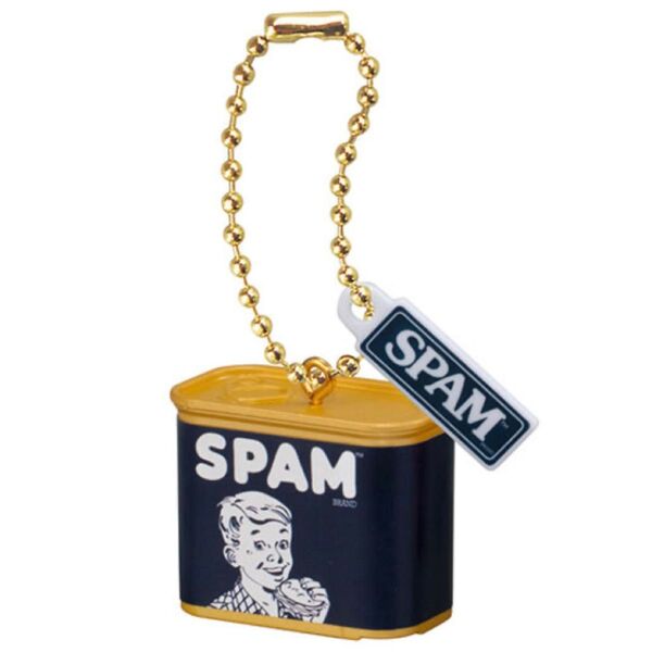 【新品未使用】 SPAM ミニチュアチャーム スパム オールド キーホルダー ガチャ