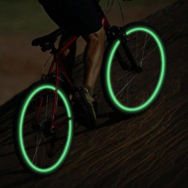 グリーン 緑色LED 自転車 ホイールセーフティライト 2個セット245722