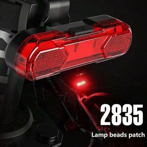 高輝度防水 USB 充電式 マウンテンバイク 自転車 ロードバイク テールライト 赤112019