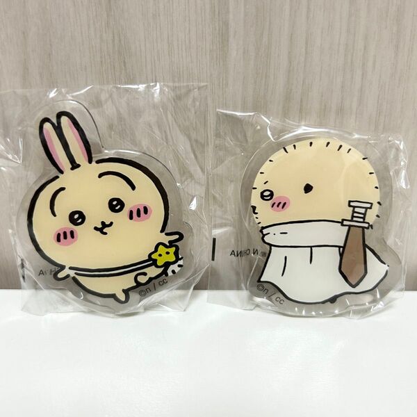 韓国 ちいかわ スマホグリップ うさぎ ラッコ 2点 セット