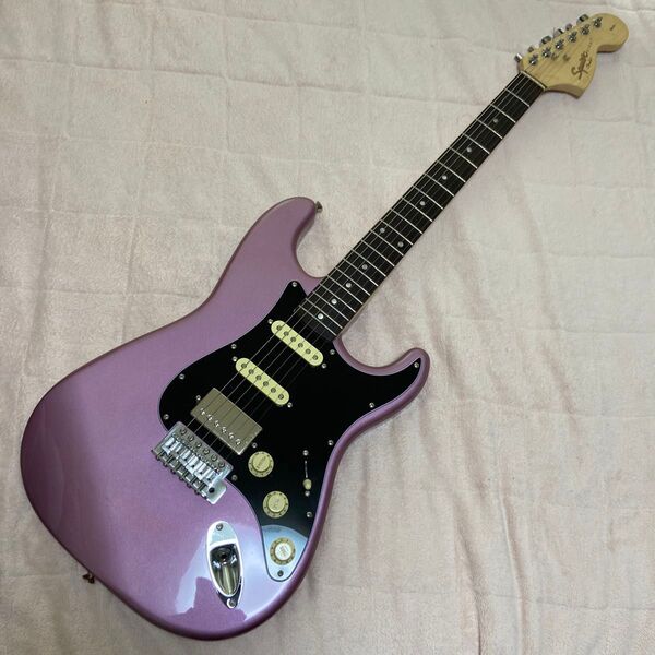 Squier Stratocaster バーガンディミスト mod Fender ストラトキャスター