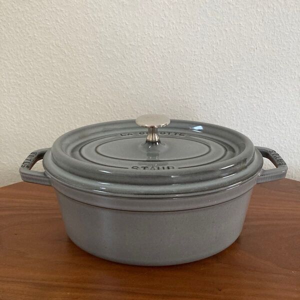 ストウブ STAUB ピコ・ココット オーバル23cm グレー