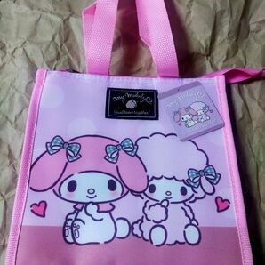 保冷 マイメロディ スクエア ランチバッグ トートバッグ エコバッグ 保冷バッグ クーラーバッグ サンリオ