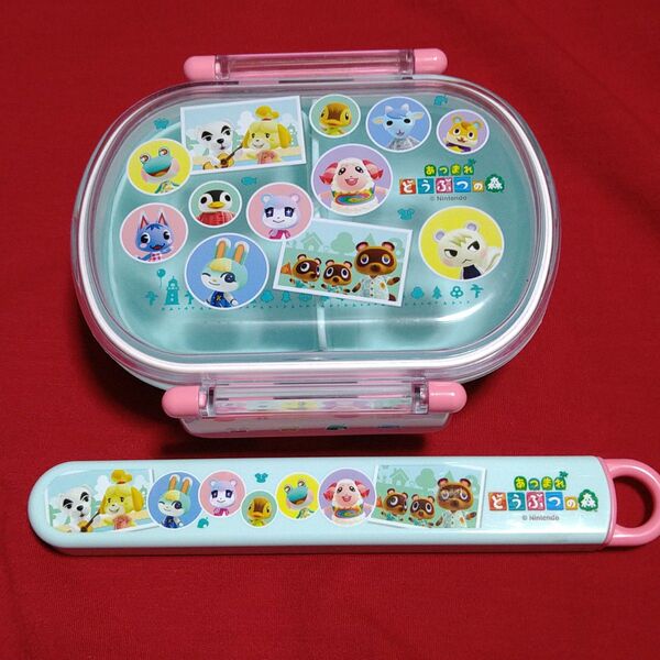 あつまれどうぶつの森 お弁当箱 ランチボックス お箸セット たぬきち みすず しずえ つぶきち まめきち