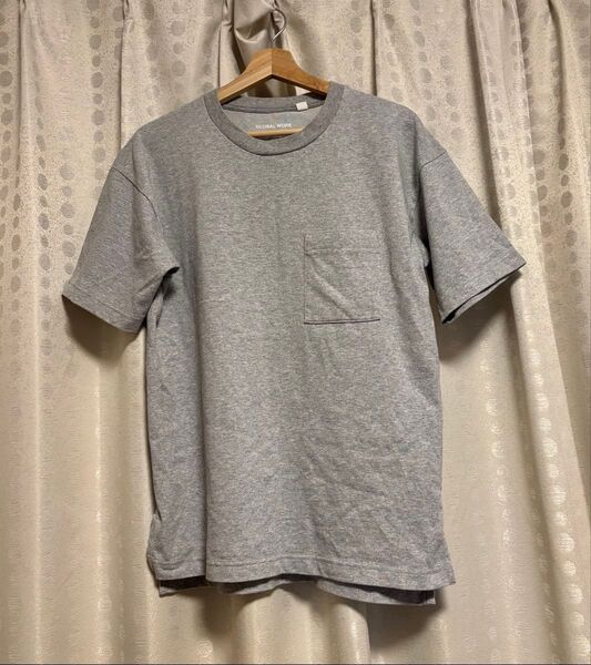 GLOBAL WORK グレー M 半袖Tシャツ