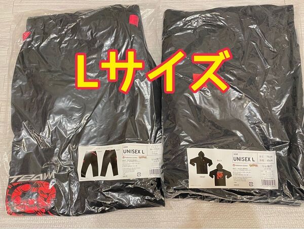 ポケモンセンター パーカー Team Rocket UNISEX L ロケット団 ブラック