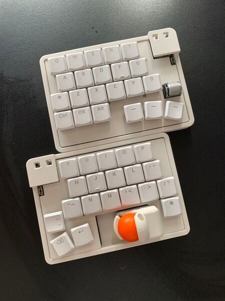 無線キーボード Zonkey(マットホワイト) ※roBa同様に使用可能です。 キーキャップ、トラックボールは別売りです。
