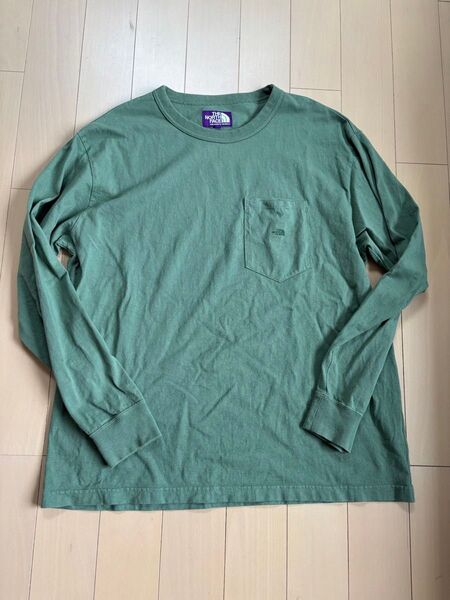 THE NORTH FACE PURPLE LABEL 7oz L/S Pocket Tee Grass Green ロンT