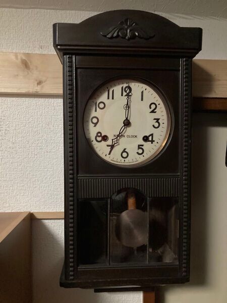 NIPPON CLOCK アンティーク8日巻ボンボン時計 稼働中