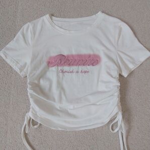 未使用 シーイン Sサイズ ロゴプリントTシャツ 半袖