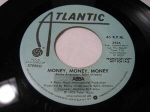 【7”】 ABBA / ●プロモ STEREO/STEREO● MONEY, MONEY, MONEY US盤 アバ マネー、マネー、マネー
