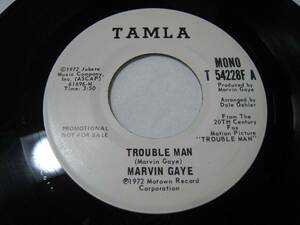 【7”】 MARVIN GAYE / ●白プロモ MONO/STEREO● TROUBLE MAN US盤 マービン・ゲイ トラブル・マン