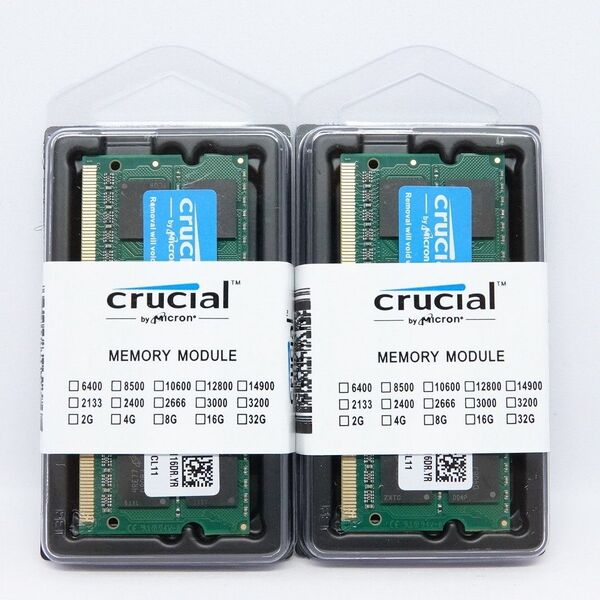 Crucial DDR3L SODIMM PC3L 1866 8GB×2 16GB ノート用パソコンメモリ