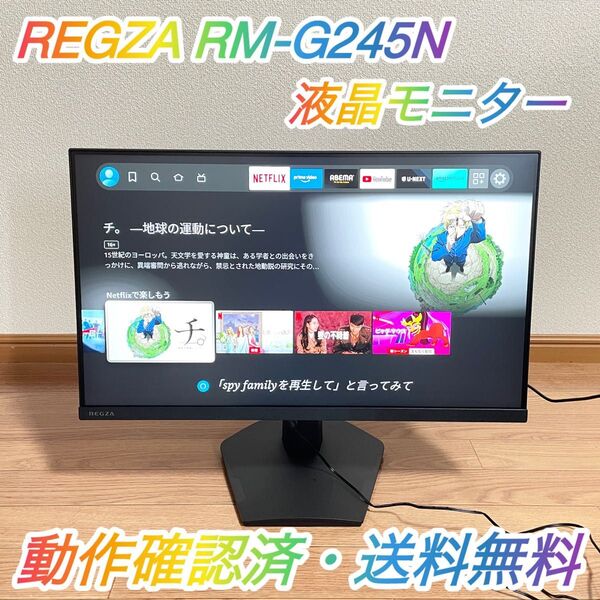 即配【美品】REGZA RM-G245N 2024年製 23.8型 IPS 液晶モニター ディスプレイ 動作確認済 送料無料