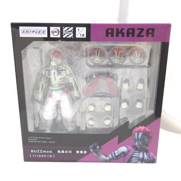 新品未開封 BUZZmod. 鬼滅の刃 猗窩座 バズモッド フィギュア 無限列車編 ANIPLEX