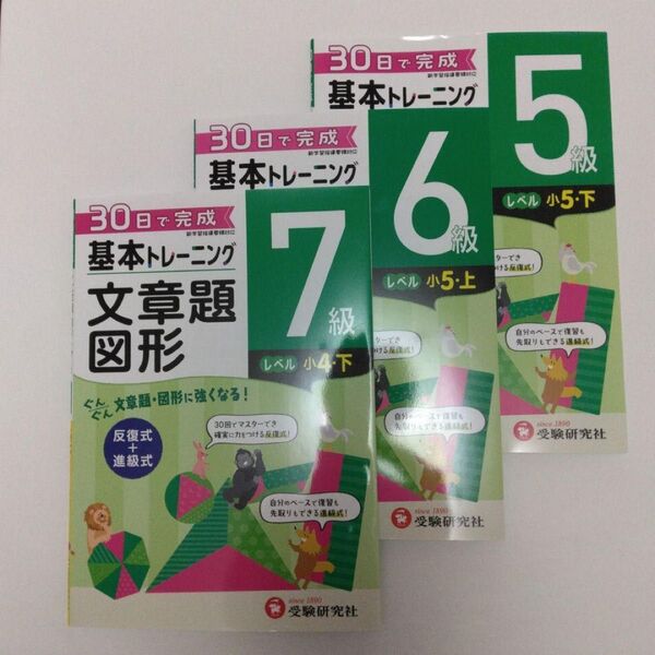 受験研究社 30日で完成 基本トレーニング 4冊