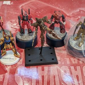 ガンダムミニフィギュアセレクション、シャープナーコレクション百式他シャア6体セット