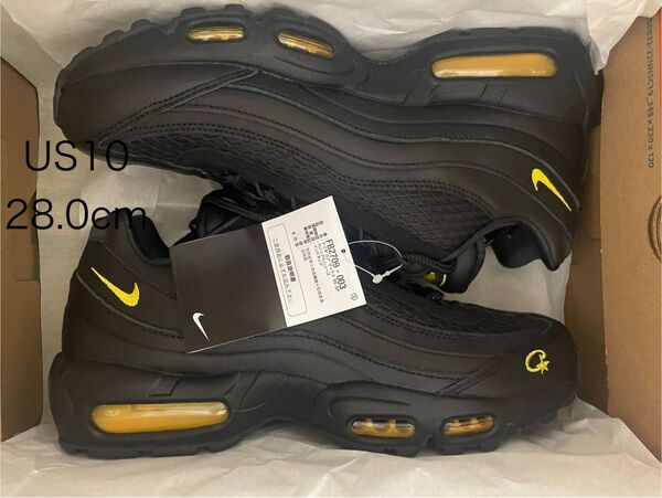 Corteiz Nike Air Max 95 28cm US10 "Black and Tour Yellow"