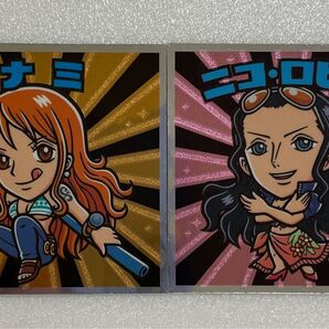 ロッテ ビックリマン ワンピースマンコレクターシール 新世界編 ナミ、ニコ・ロビン 2枚セット