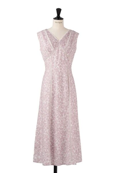 herlipto Lace Trimmed Floral Dress