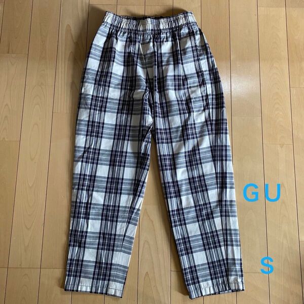 GUチェックシェフパンツ Sサイズ