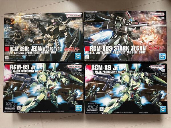 HG スタークジェガン、HG ジェガン(エコーズ仕様)、HG ジェガン×2 新品未開封 計4個セット HGUC