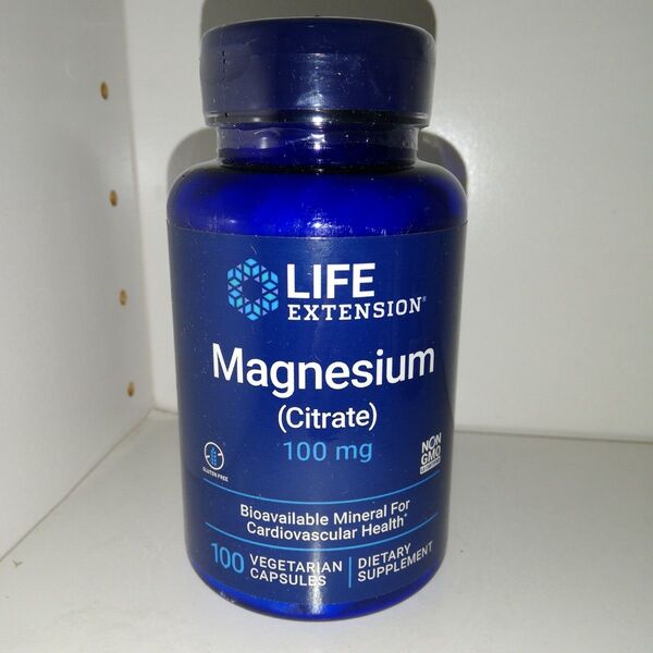 マグネシウム 100mg クエン酸マグネシウム キレート 100ベジカプセル Life Extension