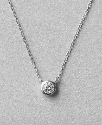 エテ ブライト ネックレス プラチナ 0.2ct ete pt850 定価16万 現行品