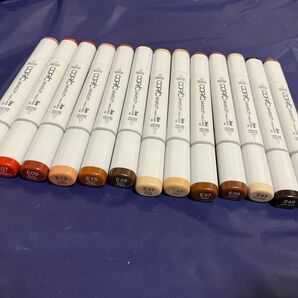 COPIC sketch まとめ売り 茶系色13色セット 画材 イラスト