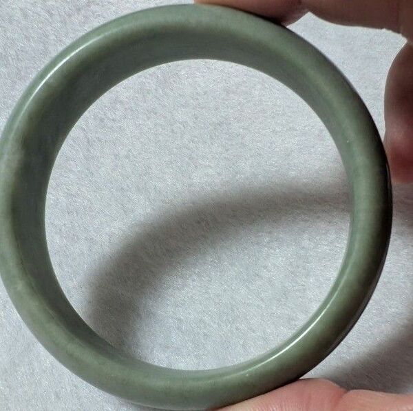 翡翠バングル 内径約63mm 翡翠 バングル ミャンマー 長期保管品