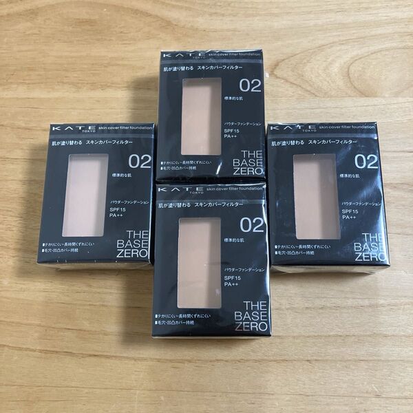 【新品未開封】KATE スキンカバーフィルター ファンデーション 02リフィル 4個セット