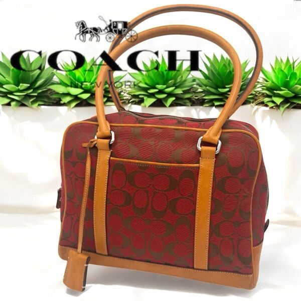 COACH コーチ シグネチャー ハンドバッグ トートバッグ 肩掛け 6097