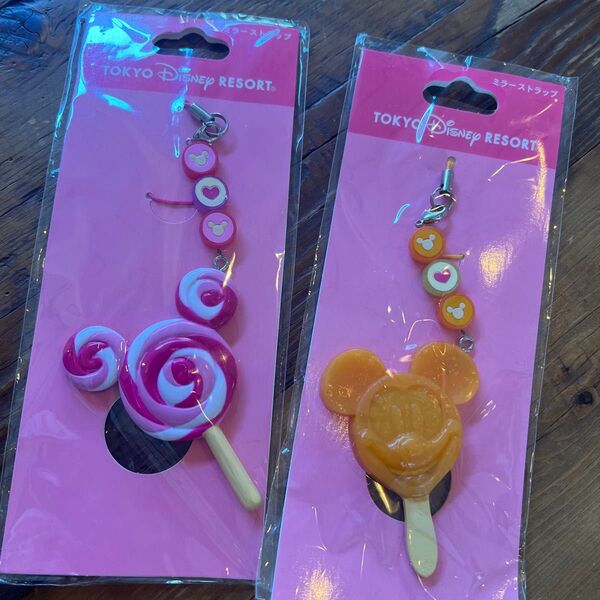 新品未使用・東京ディズニーリゾート ミッキー ストラップ ロリポップ アイス