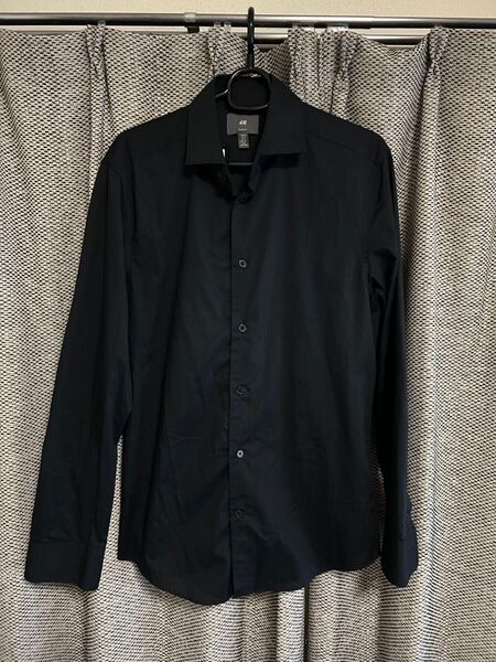 H&M エイチアンドエム シャツ 長袖 黒 ブラック