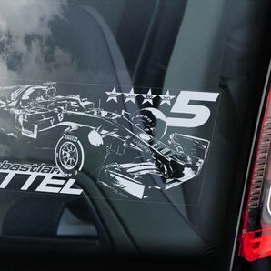 ◆セバスチャン・ベッテル 外張り カーステッカー 220×100mm