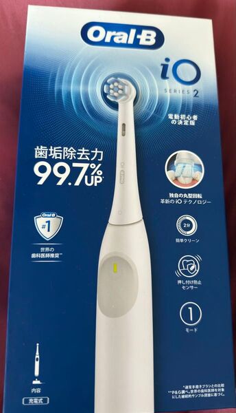 オーラルB 電動歯ブラシ 充電式 ホワイト WT iOS2 1C9 iO2 P&G