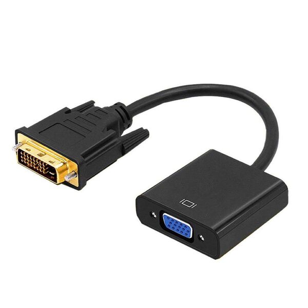 DVI to VGA 変換アダプタ DVIオス to VGAメス変換